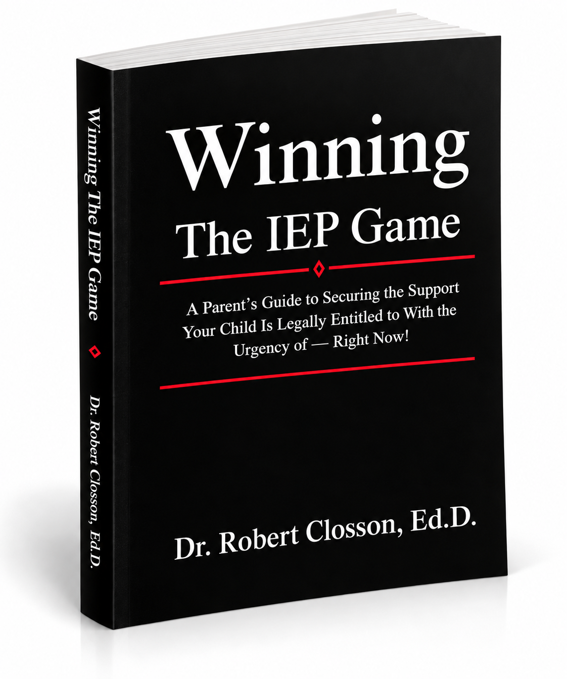 Winning the IEP Game book cover by Dr. Robert Closson